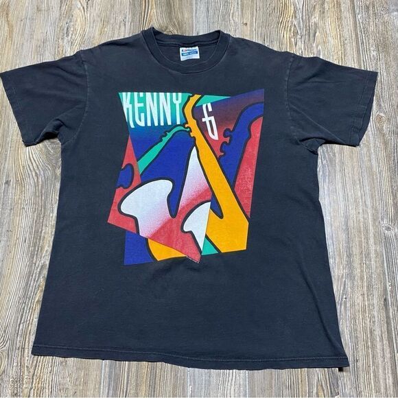 Vintage Other - Kenny G Vintage Japan Tour Band Graphic Tee Hanes Black 1990-1991 Size L
